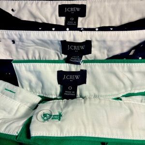 3 BRAND NEW J CREW SHORTS (green still has tags)